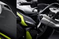 The Moto2 Edition features details like carbon fibre side panels, a Moto2-embossed seat, and a laser-etched Moto2 logo on the silencer. Triumph Moto2 Edition detailed shots compilation.